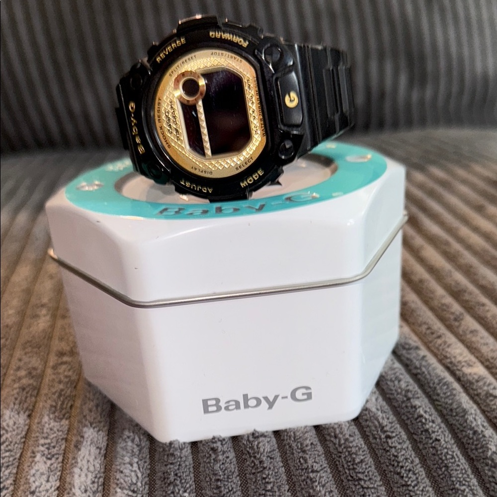 G-Shock Black and Gold Women's Watch